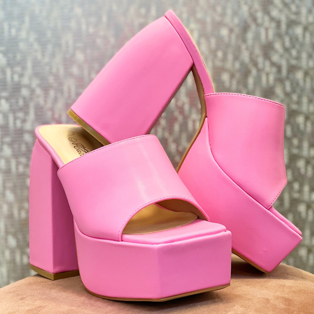 Buy Nude Pink Heeled Sandals for Women by Everqupid Online | Ajio.com